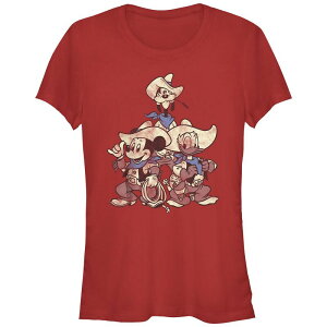 yz fBYj[ fB[X TVc gbvX Disney's Mickey Mouse And Friends Vintage Cowboys Juniors' Graphic Tee Red