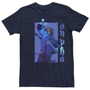yz CZX LN^[ Y TVc gbvX Men's Netflix Castlevania Sypha Character Portrait Tee Navy