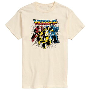 yz CZX LN^[ Y TVc gbvX Men's Transformers Transformers Noir Group Graphic Tee Cream