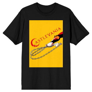 yz CZX LN^[ Y TVc gbvX Men's Castlevania Arm with Chain Graphic Tee Black