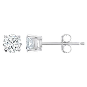 yz Celebration Gems fB[X sAXECO ANZT[ Celebration Gems 14k White Gold 1/2 Carat T.W. Diamond Round Stud Earrings 14k White Gold