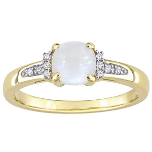 Xe O[X fB[X ANZT[ O Stella Grace 10k Gold White Opal & Diamond Accent Geometric Ring 10k Gold S[h