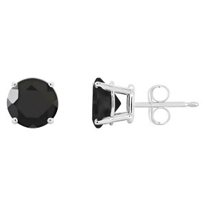 yz Celebration Gems fB[X sAXECO ANZT[ Celebration Gems 14k White Gold Round Onyx Stud Earrings 14k White Gold