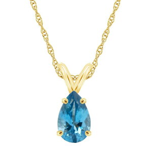 Celebration Gems fB[X ANZT[ lbNXE`[J[Ey_ggbv [X Celebration Gems 14k Gold Gemstone Teardropendant Necklace Blue Topaz u[