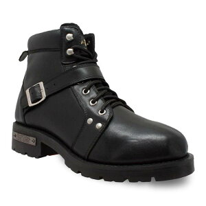 �A�h�e�b�N �����Y �V���[�Y �u�[�c�E���C���u�[�c ���[�X AdTec Lace Zipper Men's 6-in. Motorcycle Boots Black �u���b�N