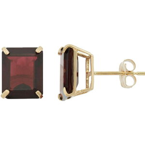 Designs by Gioelli ���f�B�[�X �A�N�Z�T���[ �s�A�X�E�C�������O Designs by Gioelli 10k Gold Garnet Emerald Cut Solitaire Stud Earrings 10k Goold �G�������h