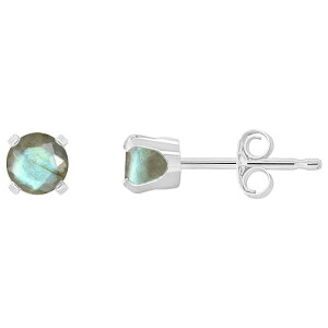 Celebration Gems ���f�B�[�X �A�N�Z�T���[ �s�A�X�E�C�������O Celebration Gems 14k White Gold Round Labradorite Stud Earrings 14k White Gold �z���C�g