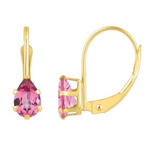 yz Celebration Gems fB[X sAXECO ANZT[ Celebration Gems 10k Gold Pear Shape Pink Topaz Leverback Earrings 10k Gold
