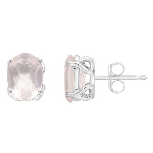 yz Alyson Layne fB[X sAXECO ANZT[ Alyson Layne Sterling Silver Gemstone Oval Stud Earrings Rose Quartz