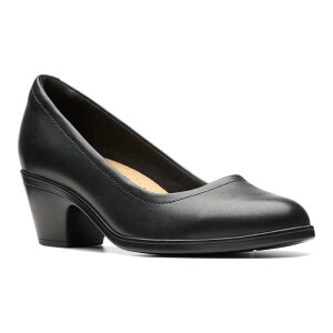 N[NX fB[X V[Y pvX U[ ClarksR Emily2 Ruby Women's Leather Pumps Black ubN