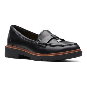 yz N[NX fB[X Xb|E[t@[ V[Y ClarksR Westlynn Bella Women's Leather Lug Sole Loafers Black