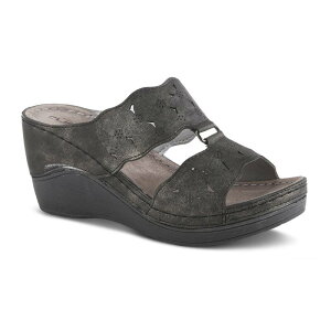 yz tNTX fB[X T_ V[Y Flexus by Spring Step Dreiser Women's Wedge Sandals Black