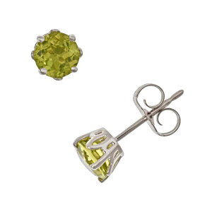 yz Celebration Gems fB[X sAXECO ANZT[ Celebration Gems Sterling Silver Peridot Stud Earrings Green
