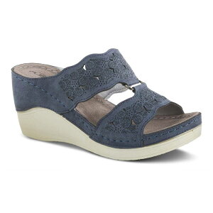 yz tNTX fB[X T_ V[Y Flexus by Spring Step Dreiser Women's Wedge Sandals Navy