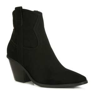 �����h�����O ���f�B�[�X �V���[�Y �u�[�c�E���C���u�[�c �A���N�� London Rag Elettra Women's Cowboy Ankle Boots Black �u���b�N
