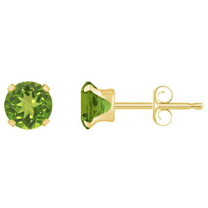 yz Celebration Gems fB[X sAXECO ANZT[ Celebration Gems 10k Gold Round Peridot Stud Earrings 10k Gold