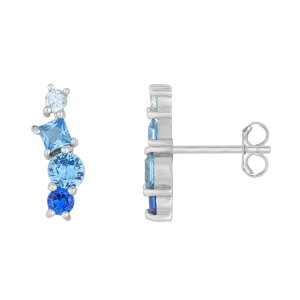 yz Gemminded fB[X sAXECO ANZT[ Gemminded Sterling Silver Blue Gemstone Earrings Sterling