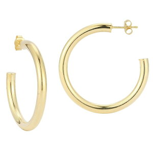 Sunkissed Sterling ���f�B�[�X �A�N�Z�T���[ �s�A�X�E�C�������O Sunkissed Sterling 1.5 in. Tube Hoop Earrings Yellow Gold Tone �C�G���[