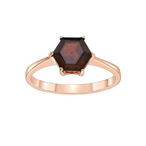 Gemminded ���f�B�[�X �A�N�Z�T���[ �����O Gemminded 14k Rose Gold Over Silver Garnet Ring Rose Tone �S�[���h