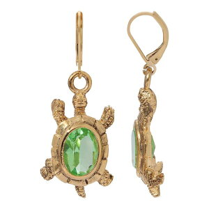 1928 fB[X ANZT[ sAXECO 1928 Crystal Turtle Drop Earrings Green O[