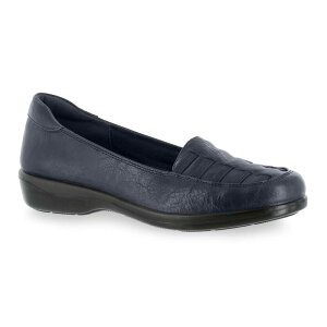 C[W[Xg[g fB[X V[Y Xb|E[t@[ Easy Street Genesis Women's Comfort Slip-On Shoes Navy lCr[