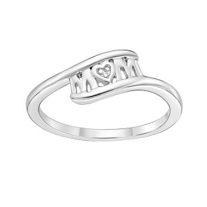 Gemminded ���f�B�[�X �A�N�Z�T���[ �����O Gemminded Sterling Silver Mom Diamond Accent Ring Sterling �V���o�[