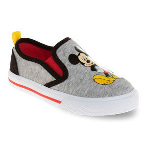 【送料無料】 ディズニー レディース スニーカー シューズ Disney's Mickey Mouse Toddler Boys' Slip-On Shoes Gray