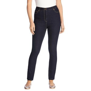 �E�[�}�� �E�B�Y�C�� ���f�B�[�X �{�g���X �f�j���p���c �v���X�T�C�Y �g�[�� Woman Within Women's Plusize Tall Stretch Slim Jean Indigo �C���f�B�S