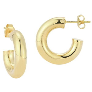 Sunkissed Sterling ���f�B�[�X �A�N�Z�T���[ �s�A�X�E�C�������O Sunkissed Sterling 0.75 in. Tube Hoop Earrings Yellow Gold Tone �C�G���[
