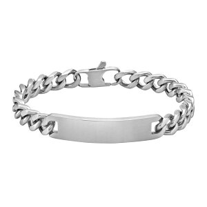 yz NX Y uXbgEoOEANbg ANZT[ LYNX Men's Matte Stainless Steel Curb Chain ID Bracelet Stainless