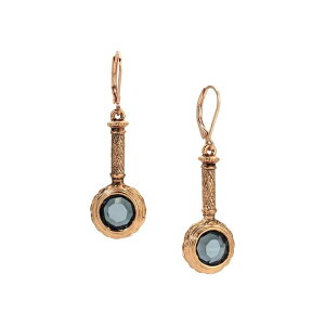 yz 1928 fB[X sAXECO ANZT[ 1928 Crystal Magnifying Glass Shaped Earrings Blue