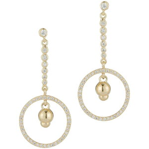 Sunkissed Sterling fB[X ANZT[ sAXECO Sunkissed Sterling Cubic Zirconia Circle Drop Earringold Tone S[h