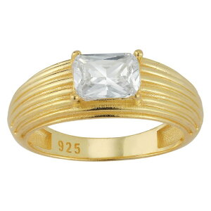 Sunkissed Sterling ���f�B�[�X �A�N�Z�T���[ �����O ���B���e�[�W Sunkissed Sterling 14k Gold over Silver CZ Vintage Ringold Tone Clear �S�[���h