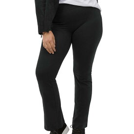 【送料無料】 Ellos レディース カジュアルパンツ ボトムス Ellos Women's Plus Size Knit Bootcut Leggings Black