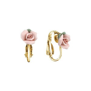 1928 ���f�B�[�X �A�N�Z�T���[ �s�A�X�E�C�������O 1928 Pink Porcelain Rose Clip-On Earrings Pink �s���N