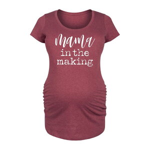 【送料無料】 ライセンス キャラクター レディース Tシャツ トップス Maternity Mama In The Making Graphic Tee Heather Wine