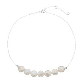 【送料無料】 Aleure Precioso レディース ネックレス・チョーカー・ペンダントトップ アクセサリー Aleure Precioso Sterling Silver Cultured Freshwater Pearl Frontal Necklace Sterling Silver