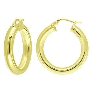 yz Aleure Precioso fB[X sAXECO ANZT[ Aleure Precioso Sterling Silver Tube Hoop Earrings Gold Tone