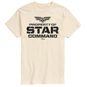 �f�B�Y�j�[ �s�N�T�[ �����Y �g�b�v�X T�V���c �O���t�B�b�N Disney / Pixar's Lightyear Men's Property Star Command Graphic Tee Beige �x�[�W��