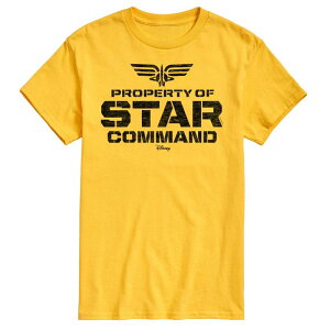 �f�B�Y�j�[ �s�N�T�[ �����Y �g�b�v�X T�V���c �O���t�B�b�N Disney / Pixar's Lightyear Men's Property Star Command Graphic Tee Yellow �C�G���[