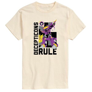 �A�j���L�����N�^�[ �����Y �g�b�v�X T�V���c �O���t�B�b�N Licensed Character Men's Transformers Decepticons Rule Graphic Tee Cream �N���[��