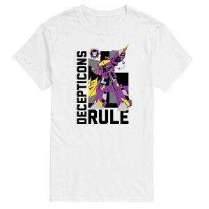 yz CZX LN^[ Y TVc gbvX Men's Transformers Decepticons Rule Graphic Tee White