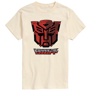 �A�j���L�����N�^�[ �����Y �g�b�v�X T�V���c �O���t�B�b�N Licensed Character Men's Transformers Autobot Comic Style Graphic Tee Cream �N���[��