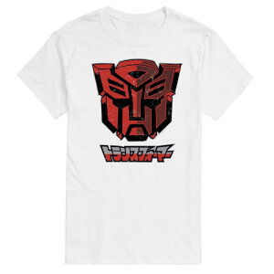 �A�j���L�����N�^�[ �����Y �g�b�v�X T�V���c �O���t�B�b�N Licensed Character Men's Transformers Autobot Comic Style Graphic Tee White �z���C�g