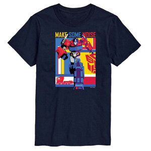 �A�j���L�����N�^�[ �����Y �g�b�v�X T�V���c �O���t�B�b�N Licensed Character Men's Transformers Make Some Noise Graphic Tee Navy �l�C�r�[