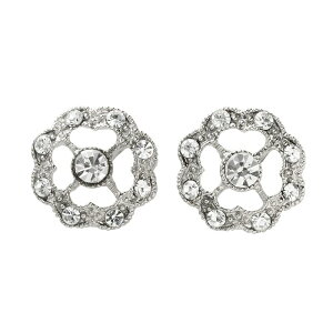 1928 ���f�B�[�X �A�N�Z�T���[ �s�A�X�E�C�������O 1928R Silver-Tone Simulated Crystal Stud Earringsilver Tone �V���o�[