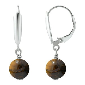 Aleure Precioso fB[X ANZT[ sAXECO Aleure Precioso Gemstone Bead Leverback Earrings Tiger Eye Aj}