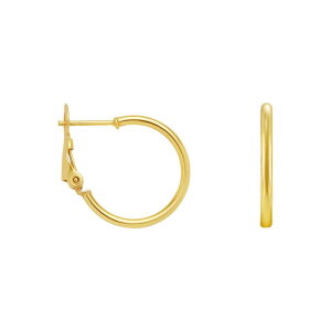 �v�������[�Y ���f�B�[�X �A�N�Z�T���[ �s�A�X�E�C�������O PRIMROSE Sterling Silver Polished Tube Hoop Earrings Yellow Gold Tone �C�G���[