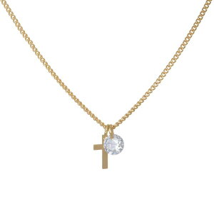 yz LC Lauren Conrad fB[X lbNXE`[J[Ey_ggbv ANZT[ LC Lauren Conrad Short Cross Pendant Necklace Clear