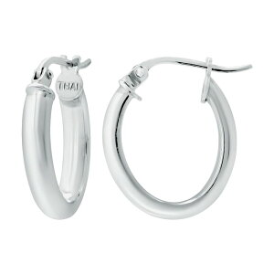 yz Aleure Precioso fB[X sAXECO ANZT[ Aleure Precioso Sterling Silver Tube Hoop Earrings Sterling Silver